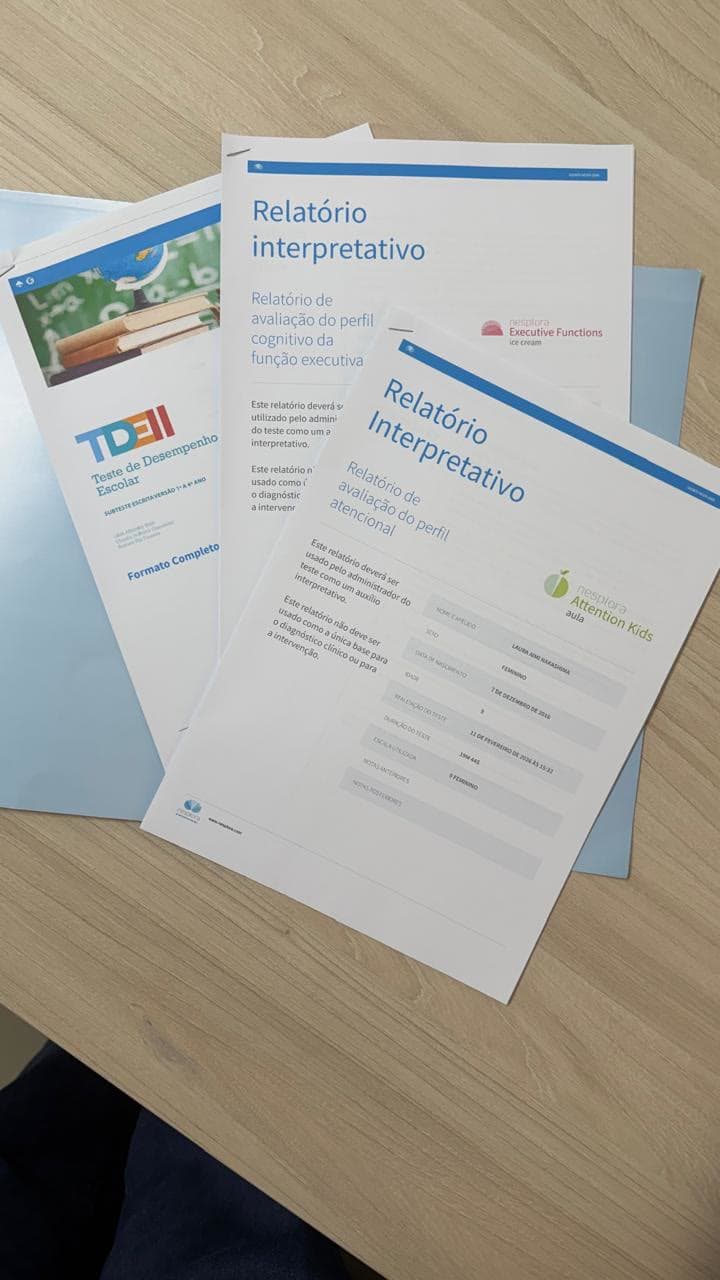 Relatórios interpretativos de avaliação psicopedagógica